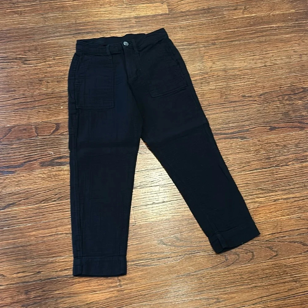 Old Navy Linen Cargo Utility Work Pant